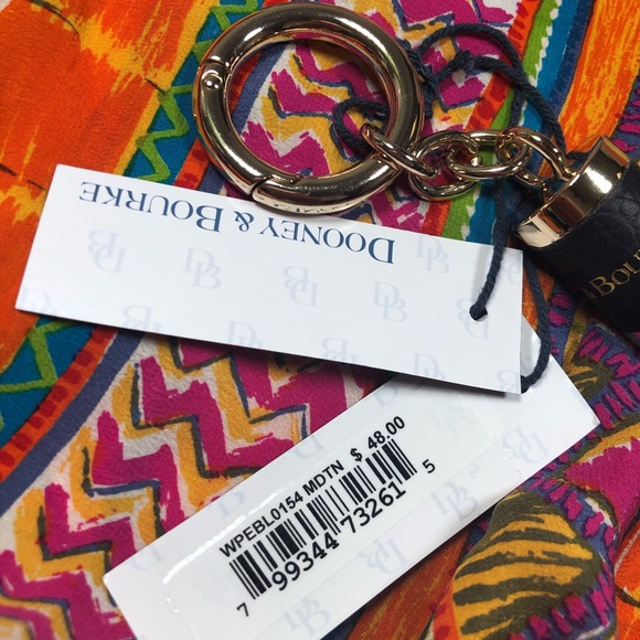 🎉HOST PICK🎉‼️DROP‼️NWT D&B midnightblue embossed key tassel - Picture 2 of 6